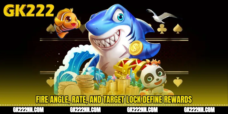 Fire Angle, Rate, and Target Lock Define Rewards