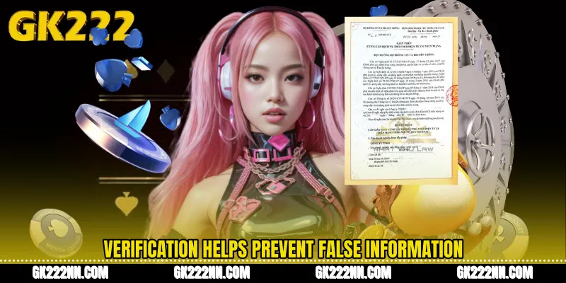 Verification Helps Prevent False Information